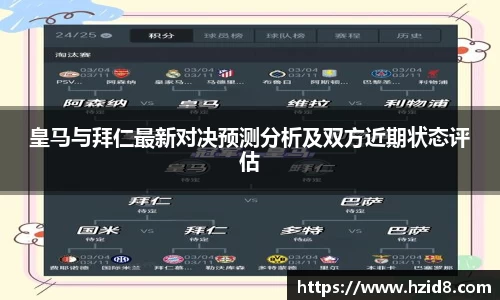 皇马与拜仁最新对决预测分析及双方近期状态评估
